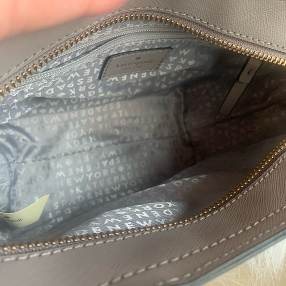 Kate Spade Mini Hadley Starbright Owl Tote Crossbody Saffiano Leather Gray - Picture 6 of 10